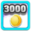 Collected 3000 coins