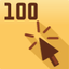 100 clicks