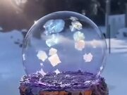 Bubble Beautifully Getting Frozen
