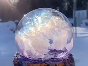 Bubble Beautifully Getting Frozen