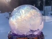 Bubble Beautifully Getting Frozen