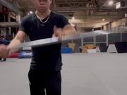 Guy Does One-finger Bo Staff Spin Tutorial