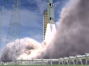 NASA Rocket Launch: Thrusters Ignited