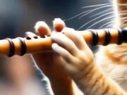Cat Playing Music