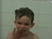 Kid Makes Soap Bubbles