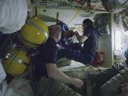 Hatch of Space Station Opens