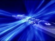 Animated Turntable & Equalizer Blue