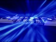 Animated Turntable & Equalizer Blue