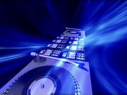 Animated Turntable & Equalizer Blue