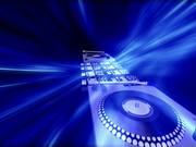 Animated Turntable & Equalizer Blue