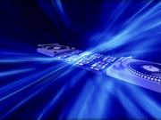 Animated Turntable & Equalizer Blue