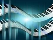 Double Flowing Piano Keys