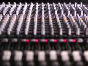 Mixing Desk Pull Focus in Macro View