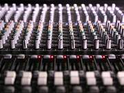 Mixing Desk Pull Focus in Macro View