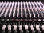 Mixing Desk Pull Focus in Macro View