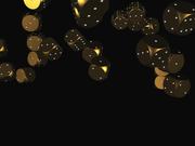 Falling Gold Dice Close Up