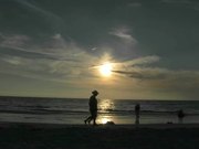 Sunset Scene at Beach