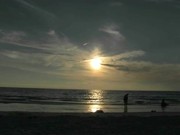 Sunset Scene at Beach