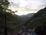 Mountain Top View of Sunset