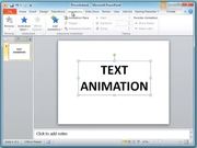 PowerPoint - Add Animations to Text