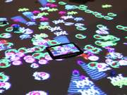 Daniel Canogar, “8-bit and ½,” 2015