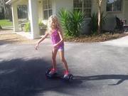 Violet On Hoverboard