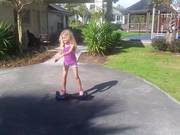 Violet On Hoverboard
