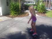 Violet On Hoverboard