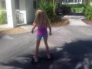 Violet On Hoverboard