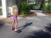 Violet On Hoverboard